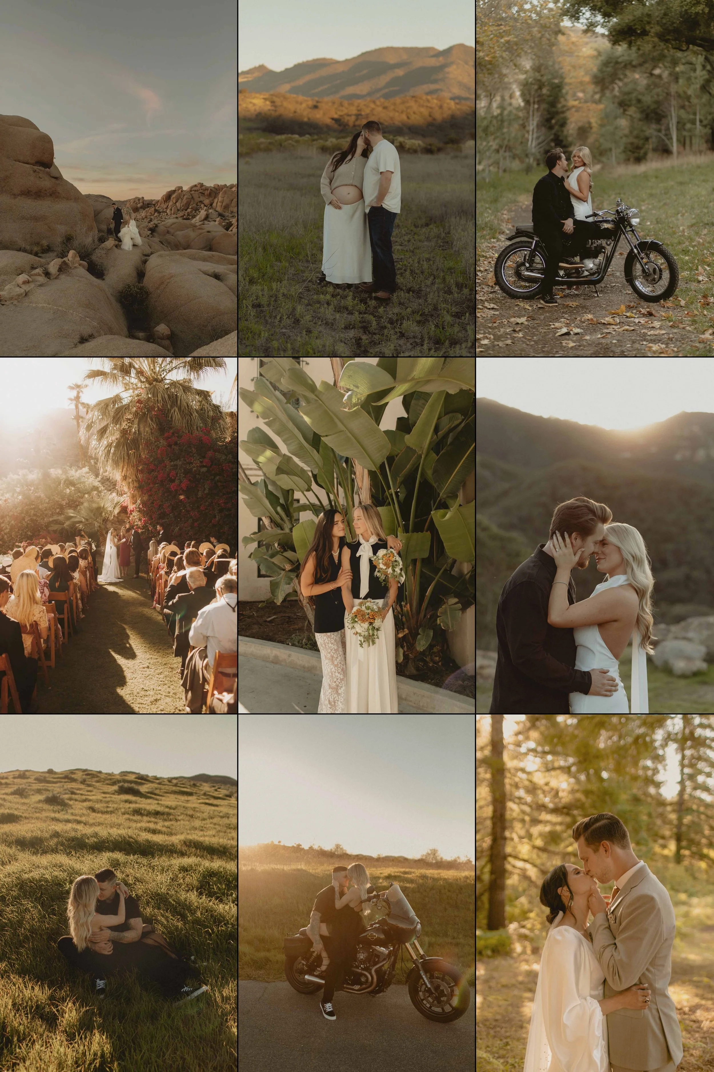 example wedding photographer instagram feed