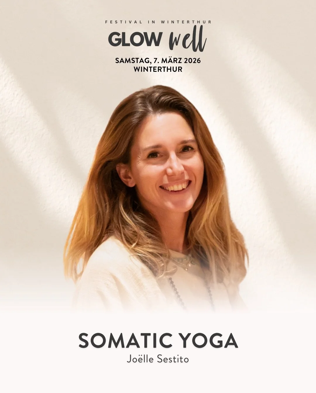 🧘🏻&zwj;♂️ Somatic Yoga am Glow Well Festival

Erlebe eine sanfte Yogapraxis mit @joelle.pascale.lea, um langsamer zu werden, dich mit deinem K&ouml;rper zu verbinden und dein Nervensystem dabei zu unterst&uuml;tzen, Balance zu finden. Durch achtsam