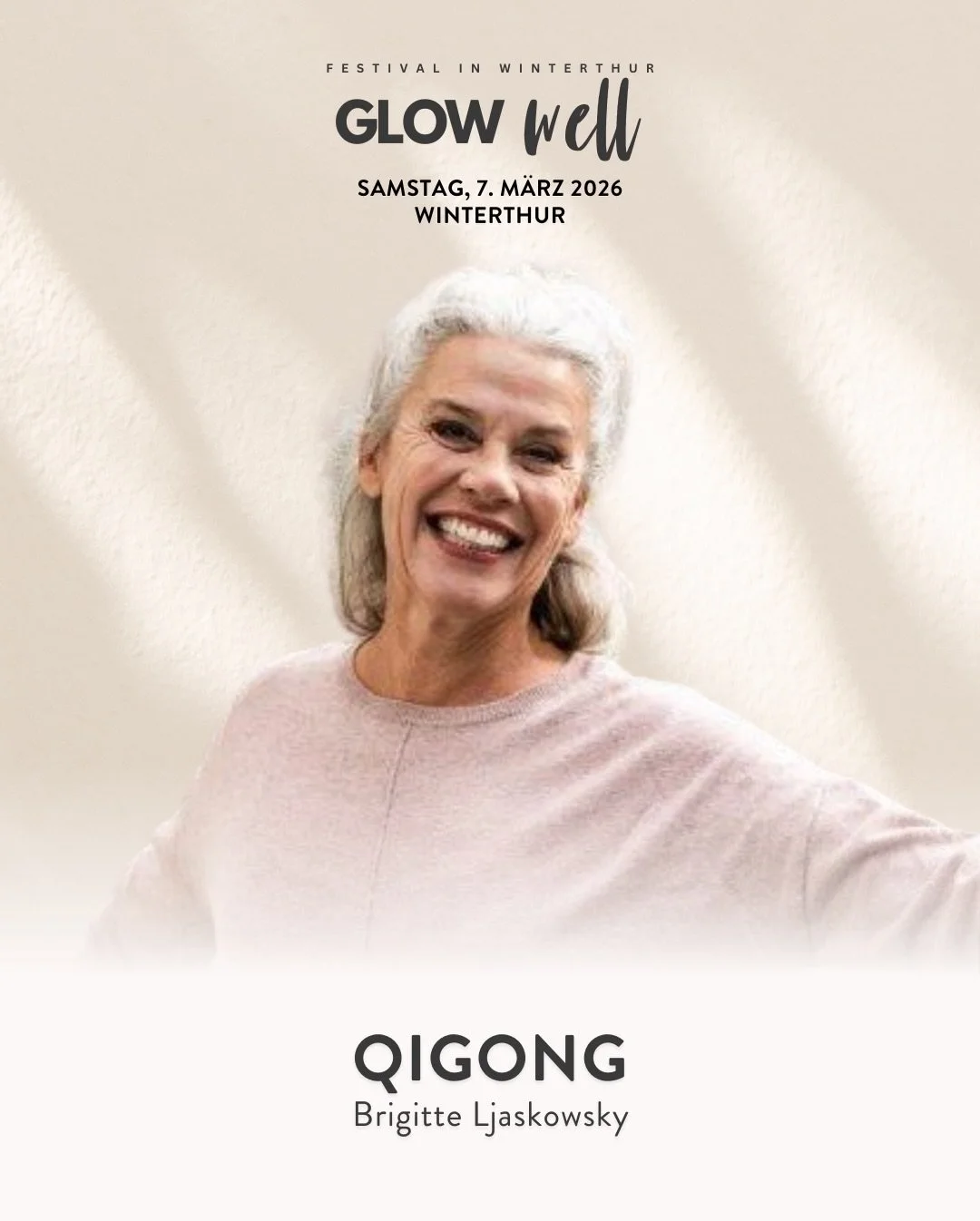 🤸🏼&zwj;♀️ QiGong am Glow Well Festival

Die Praxis aus der Traditionellen Chinesischen Medizin verbindet langsame, fliessende Bewegungen mit bewusster Atmung und Achtsamkeit.

Ziel ist es, den Energiefluss (Qi) im K&ouml;rper zu harmonisieren, Bloc