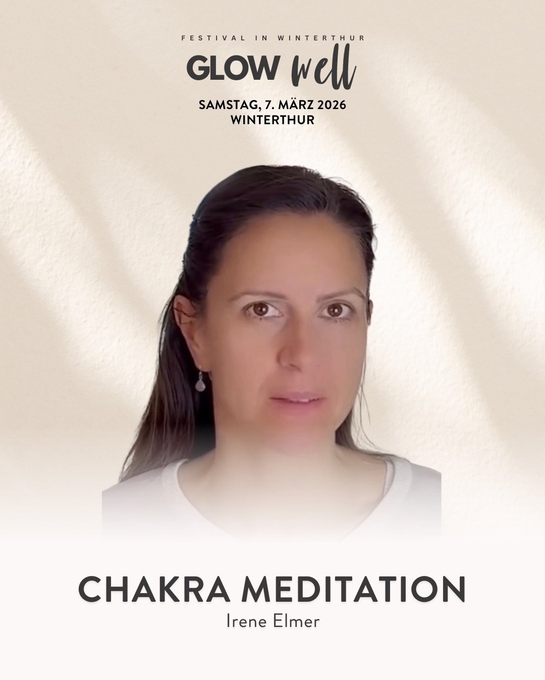 🌈 Chakrameditation am Glow Well Festival

Bring Licht und Bewusstsein in deine Energiezentren durch die bewusste Verbindung mit jedem einzelnen Chakra. So kann die Energie wieder frei fliessen, sich ausgleichen und dich tief von innen heraus st&auml