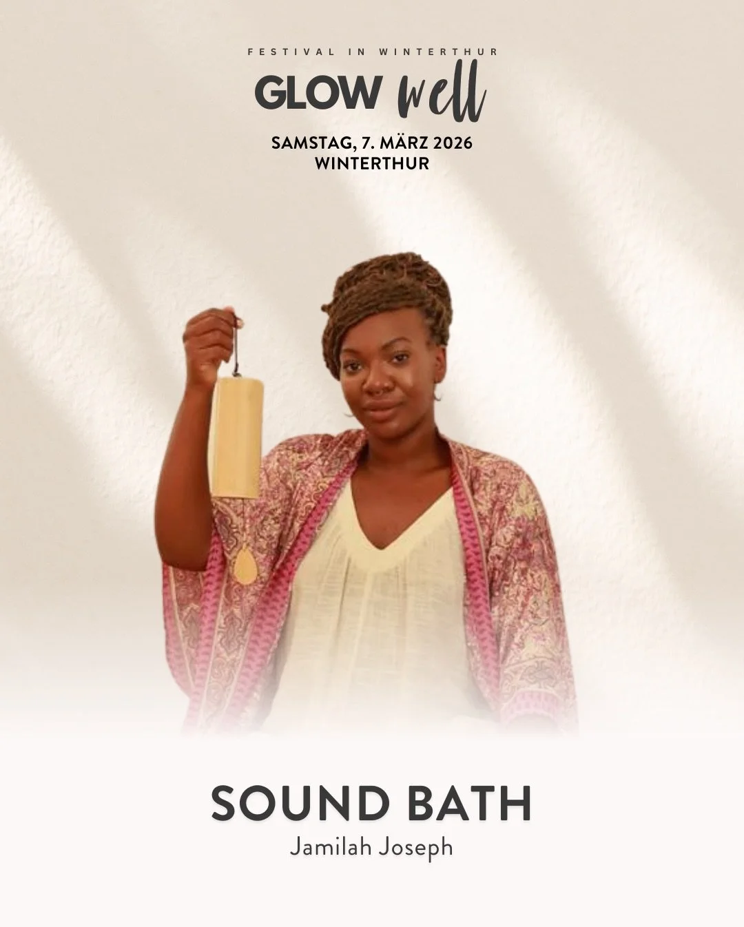 🎵 Sound Bath am Glow Well Festival

In diesem Sound Bath l&auml;dt @the_spiritual.traveller dich ein, nach innen zu reisen, dich wieder mit dir selbst zu verbinden und tiefe Entspannung und innere Harmonie zu erfahren.

Die wohltuenden Kl&auml;nge d