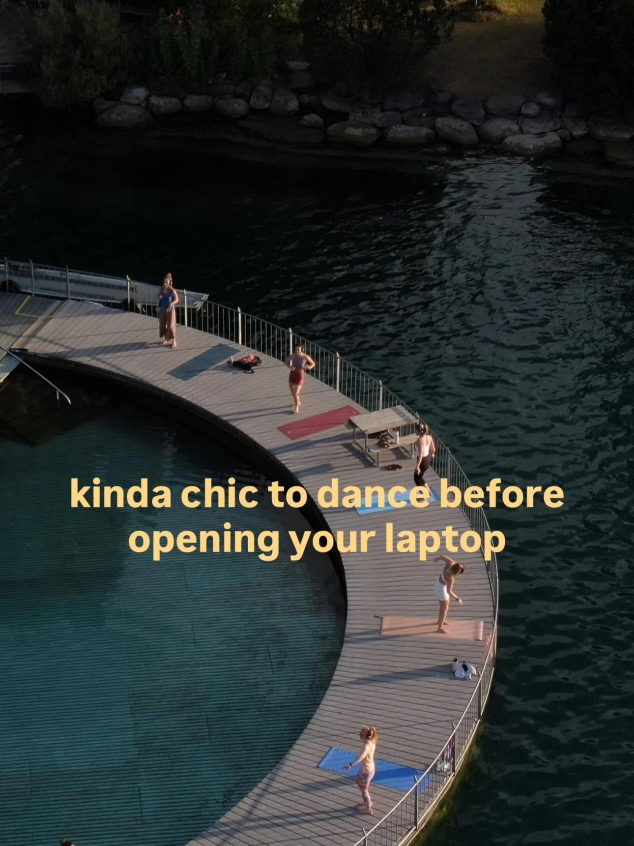 Kinda chic 🙋🏽&zwj;♀️✨

These are our next events with yoga, DJ, and live vocals with silent headphones in Zurich🇨🇭😍

TUESDAY, AUG 18
7:15-8:00
Frauenbad Stadthausquai

WEDNESDAY, AUG 26
7:00-8:00
Strandbad Tiefenbrunnen

Comment FLOW, and we&rsq