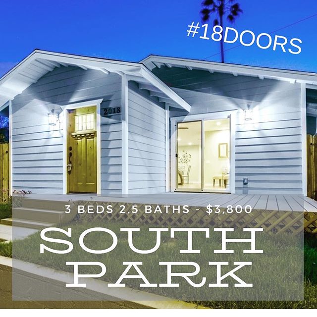 Check out 18doors.com for all of the details on this newly remodeled South Park home.  Available for a May 2nd move in!  #18doors #sandiegopropertymanagement #southpark