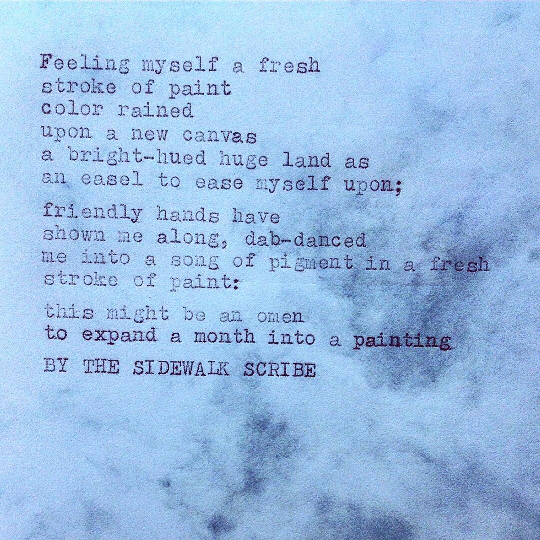 She came to Berlin for a month..
.
.
.
.
.
#typewriter #typewriterpoetry #instapoets #berlin #singing #painting #dancing #music #paint #pigment #expat #expatlife #newcanvas #easel #moving