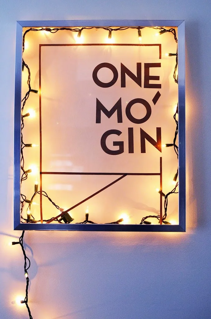 One Mo’ Gin: DIY D’angelo Inspired Bar Light