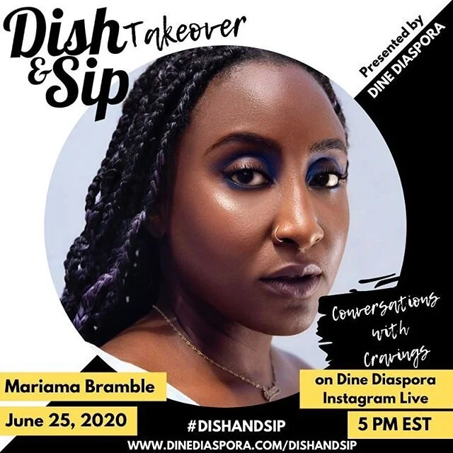 Tomorrow! Happy hour, meet me over at @dinediaspora for a cocktail or two 😉