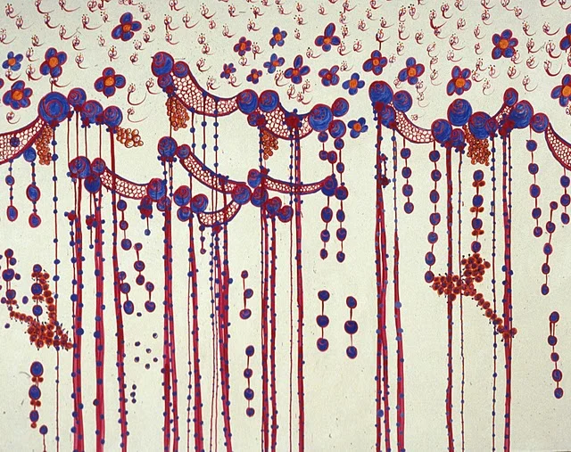 Red Gate Acrylic on canvas 6' x 8' 2001 Private Collection Of Nawaf A.
