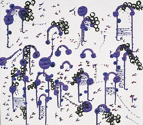 Purple Notes Acrylic on canvas 2000 24" x 24"