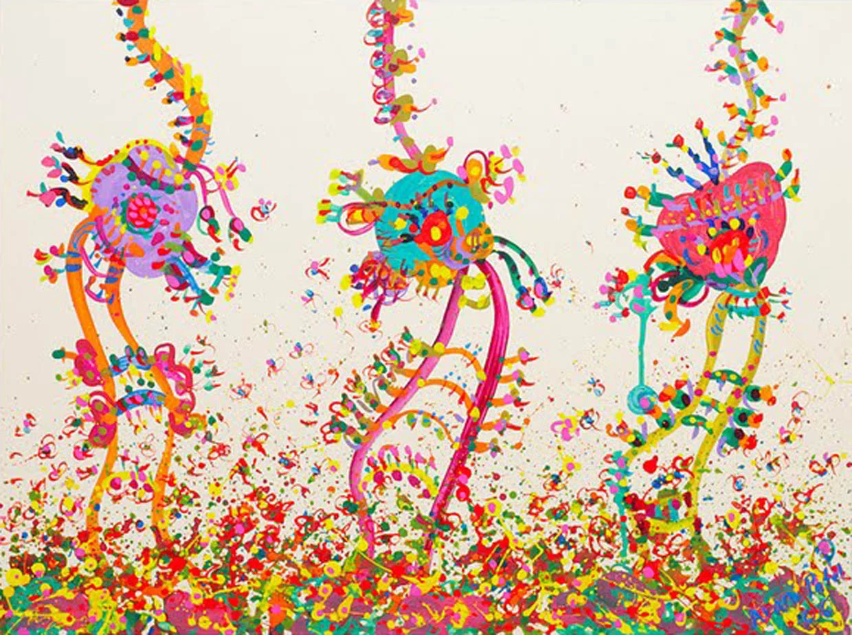Puppets Acrylic on canvas 2006 18" x 24"