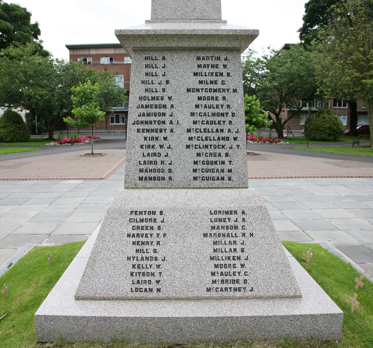 Ballyclare War Memorial - North Face