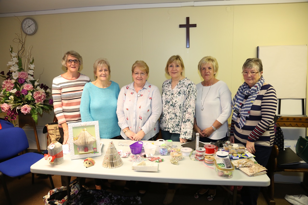 Sandra Peoples with some committee members.