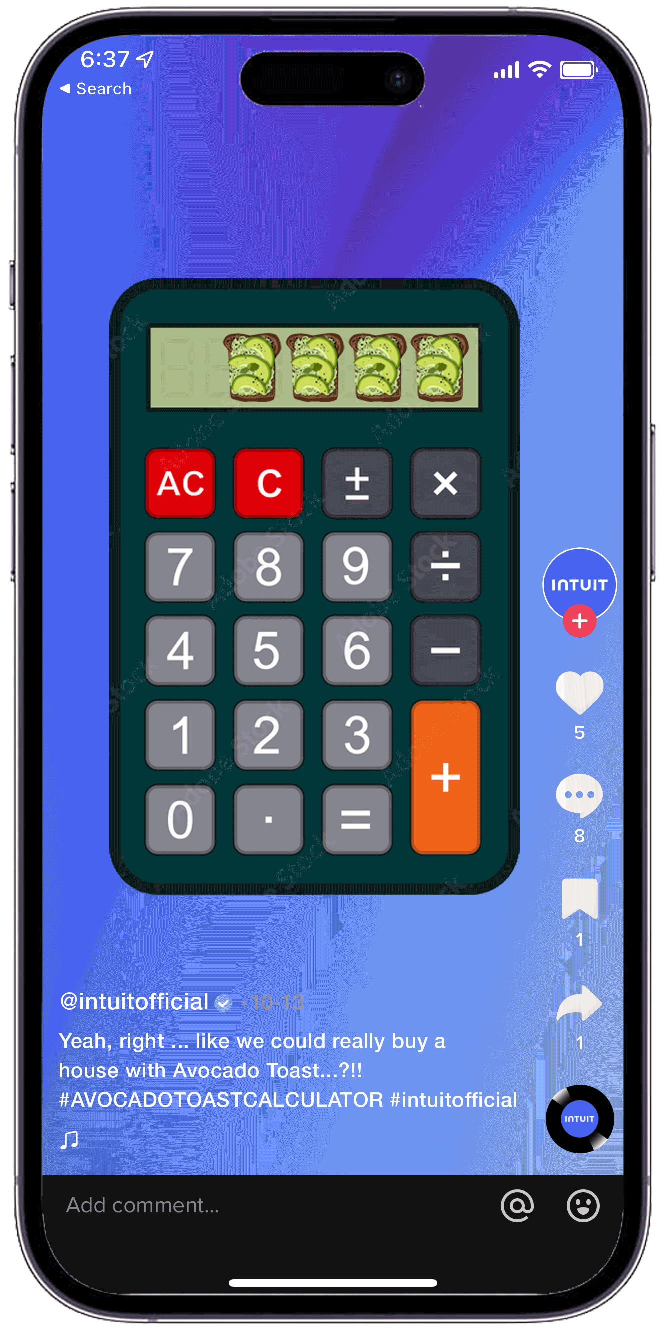Intuit-TikTok_Avocado-Toast-Calculator.gif