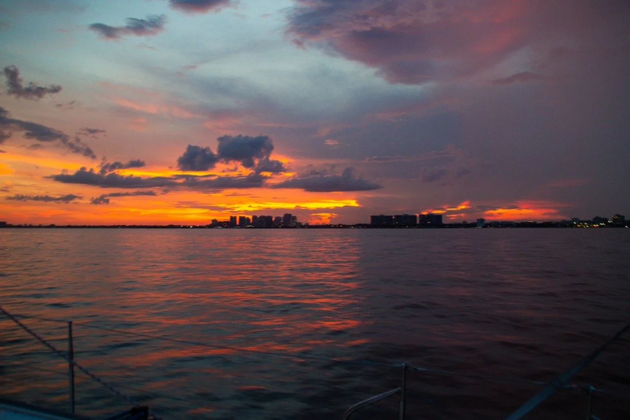 Sunset of fire in Miami Sailboat rental.jpeg
