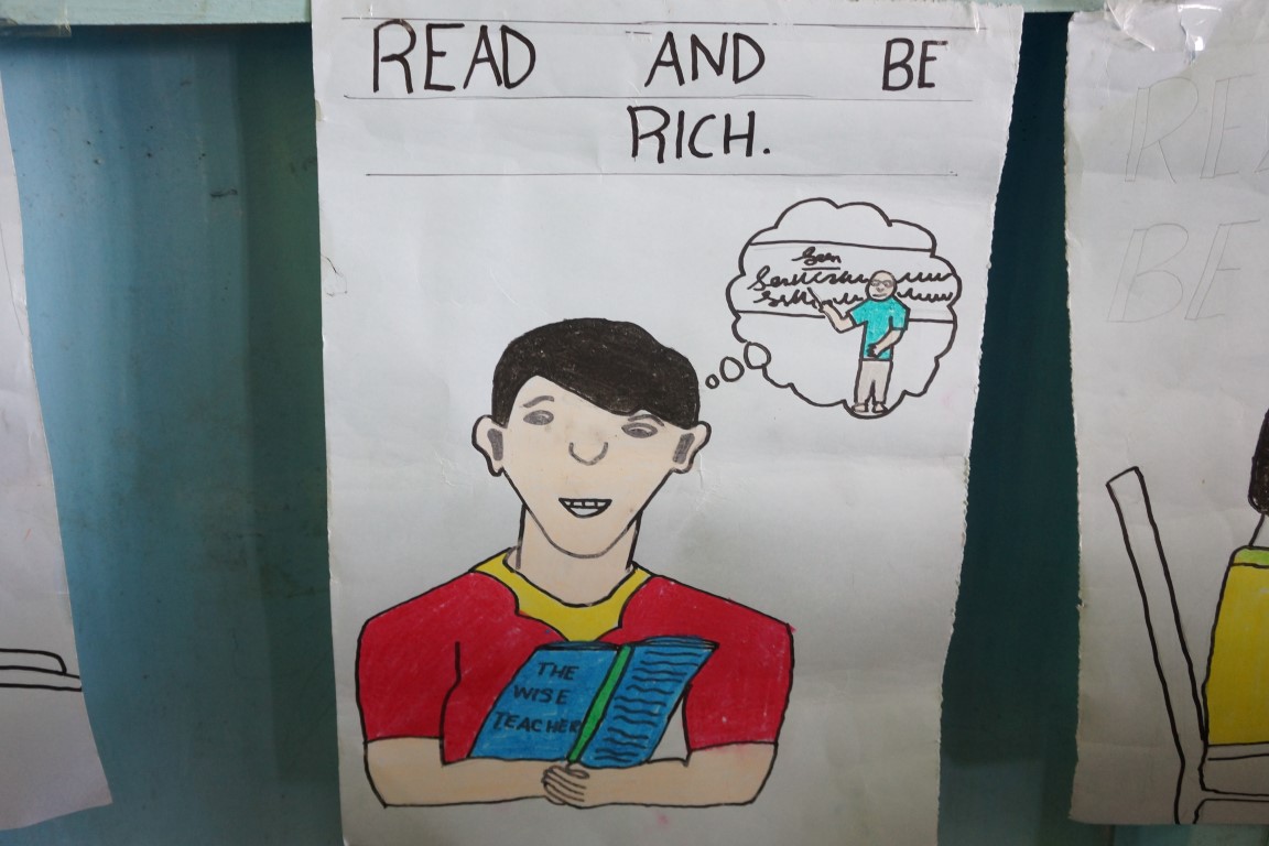 Poster designed by Ravitaki Primary School student for Library Week.