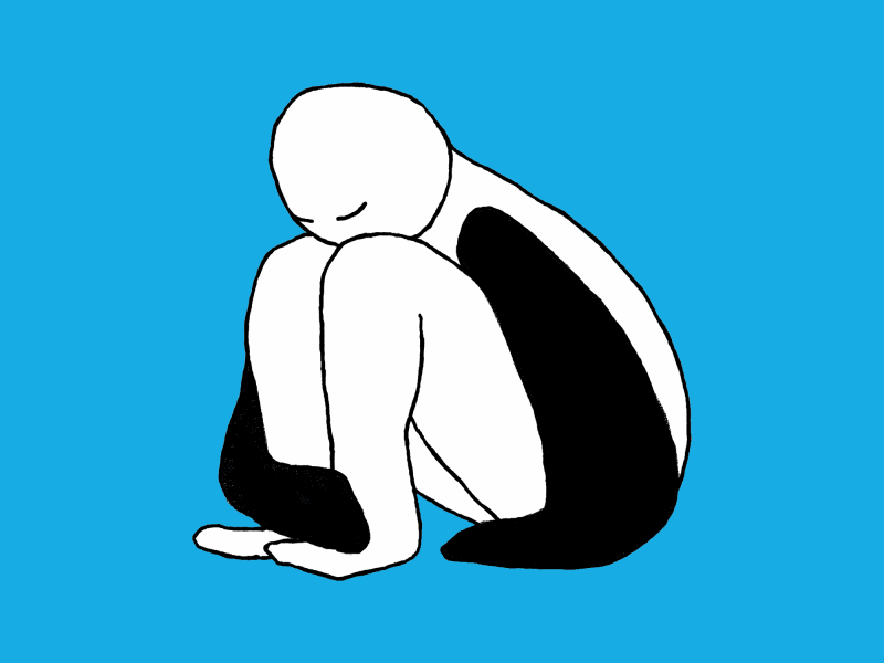 Blue Spinning Top - Alone Fast.gif