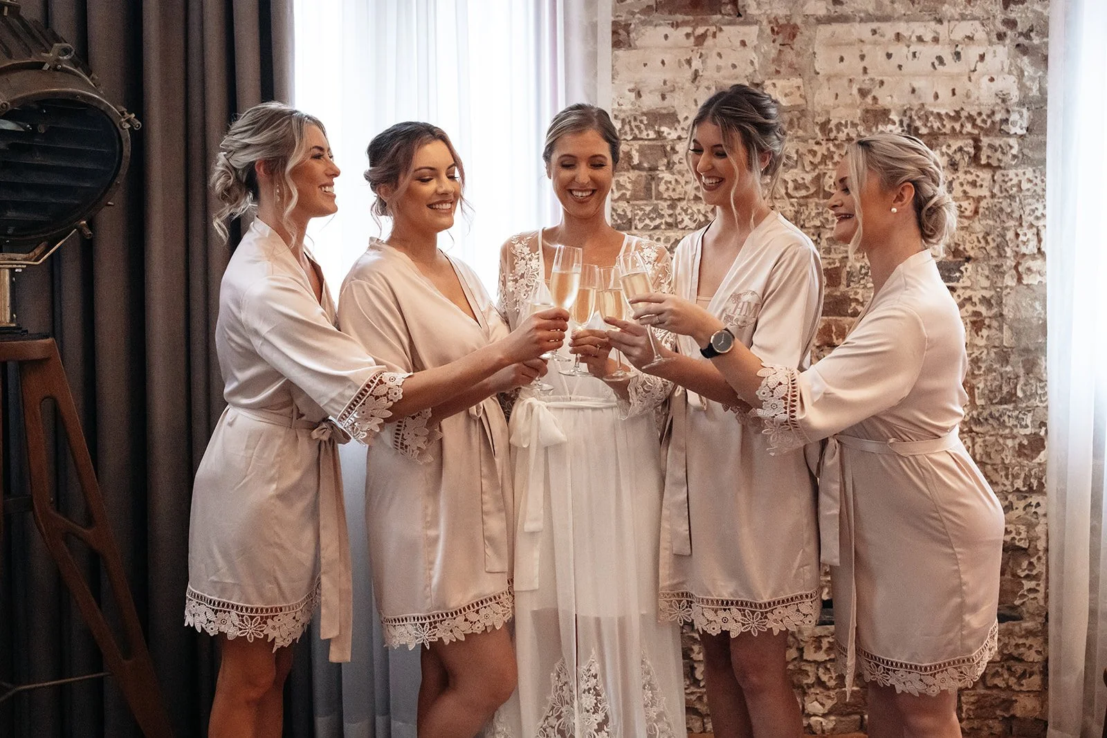 Bride and bridesmaids hair  - wedding photography http://lonelyhunterweddings.com