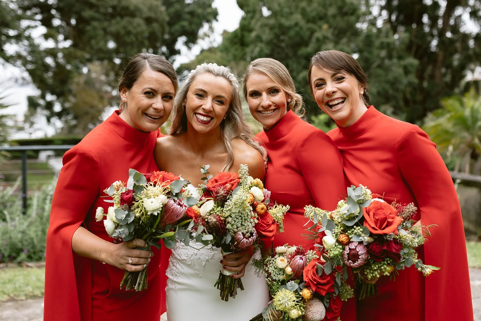 Bride and Bridesmaids make up www.luminousweddings.com.au