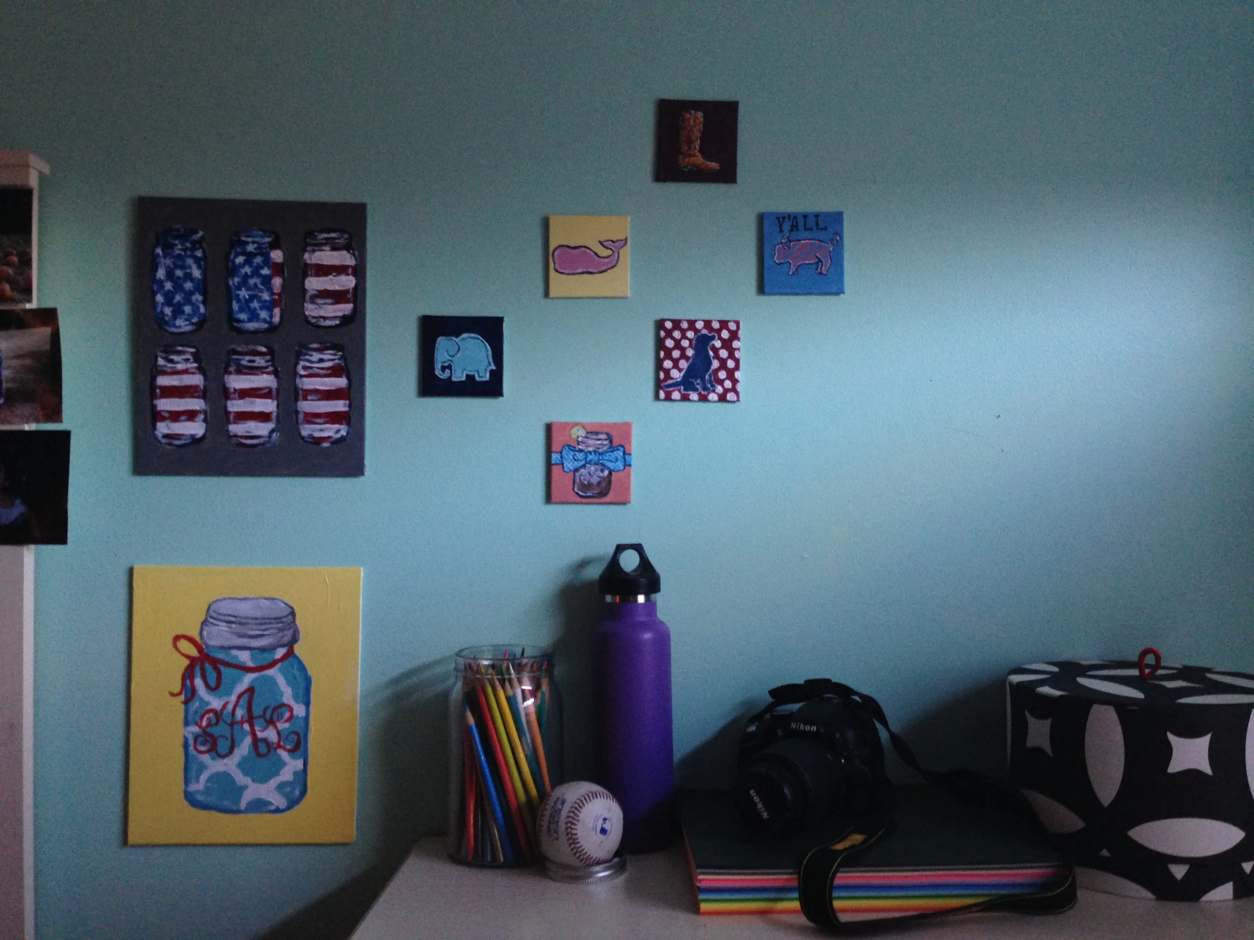 Decorative Paintings on Display