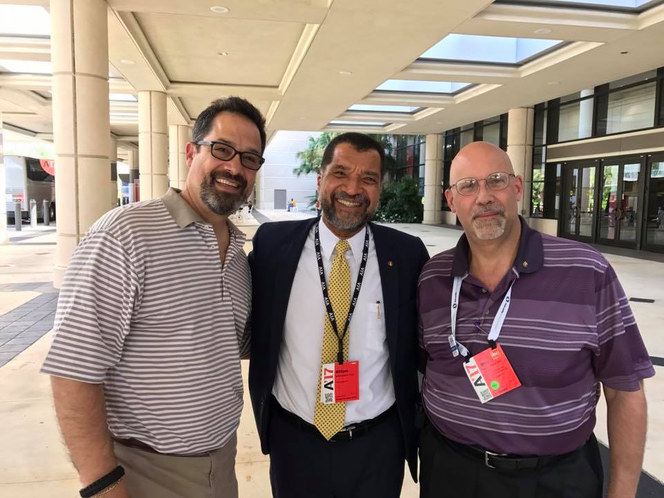 At AIA Orlando with AIA WHV VP Rick Torres, AIA and  Bill Bates, FAIA National President Elect. 2018