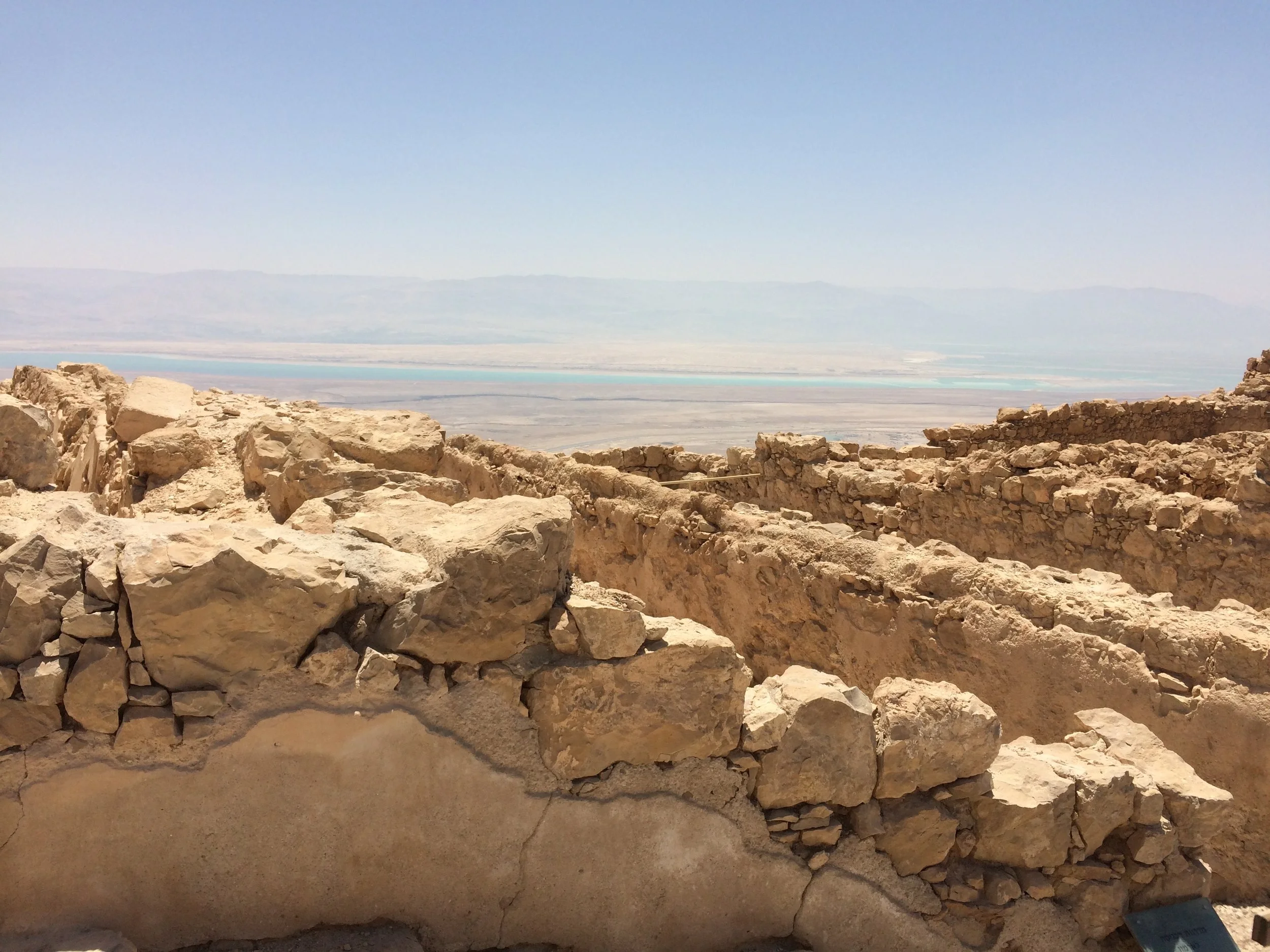 Masada, remnants of Herod's desert fortress