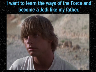 Luke beginning to tap into his growth mindset