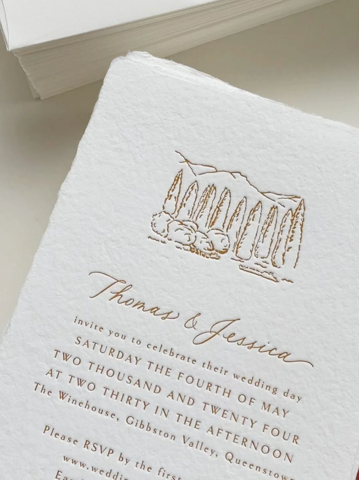 Soft white and a stunning custom ink colour for J&amp;T&rsquo;s letterpressed wedding invitations. I loved the color story this couple brought to life for their wedding day. For the stationery, we kept it simple but personalized to their style&hellip