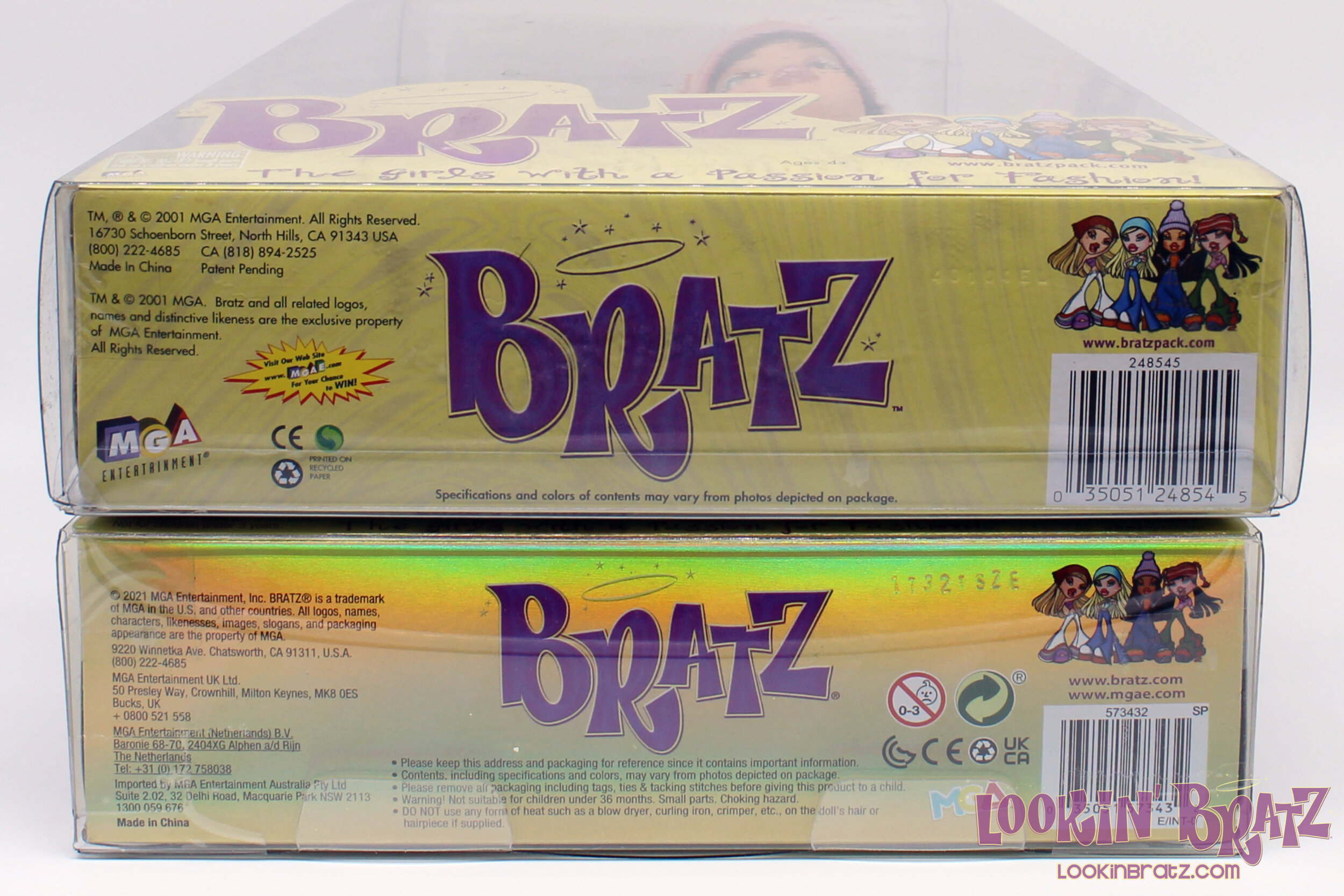 Bratz First Edition 2005 Re-Release vs. 2021 Re-Release Jade (Bottom)