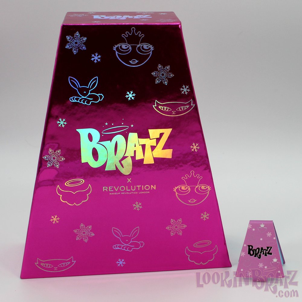 Mini Bratz Cosmetics Wintertime Icon Shadow Palette and Revolution Box Set Comparison (Packaging)