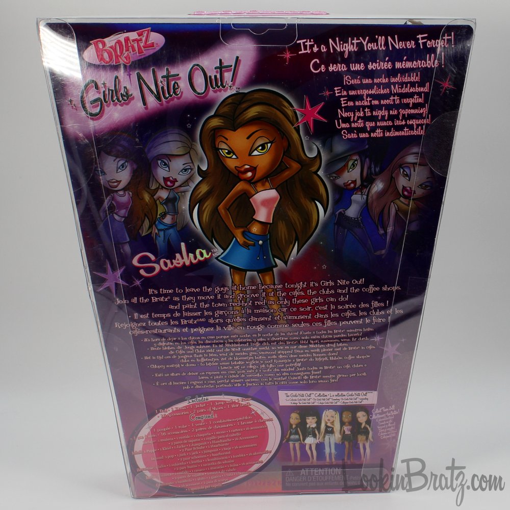 Bratz GNO 21st Birthday Edition Sasha Packaging (Back)