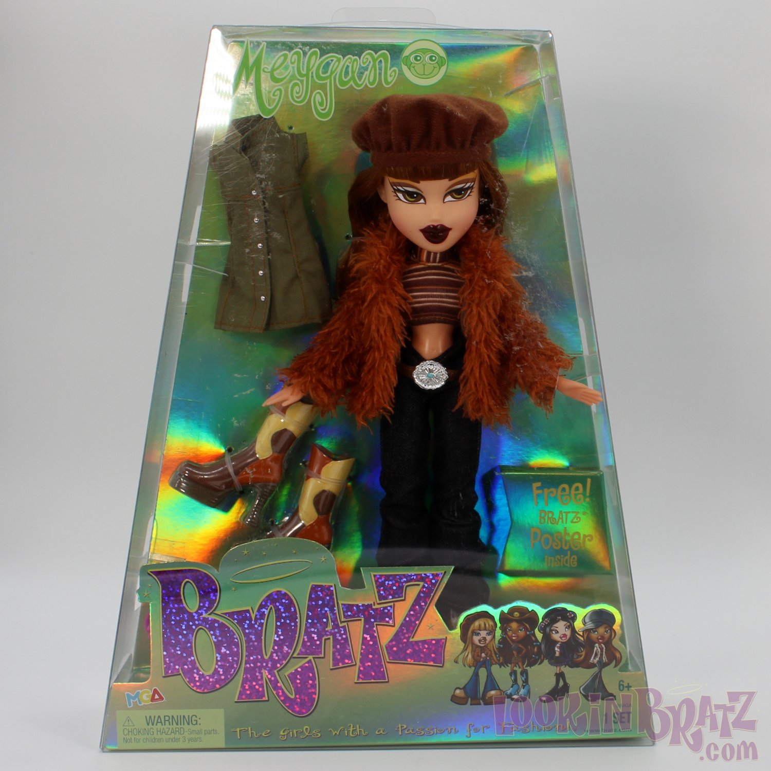 Download Bratz Dolls Black Hair Purple Wallpaper