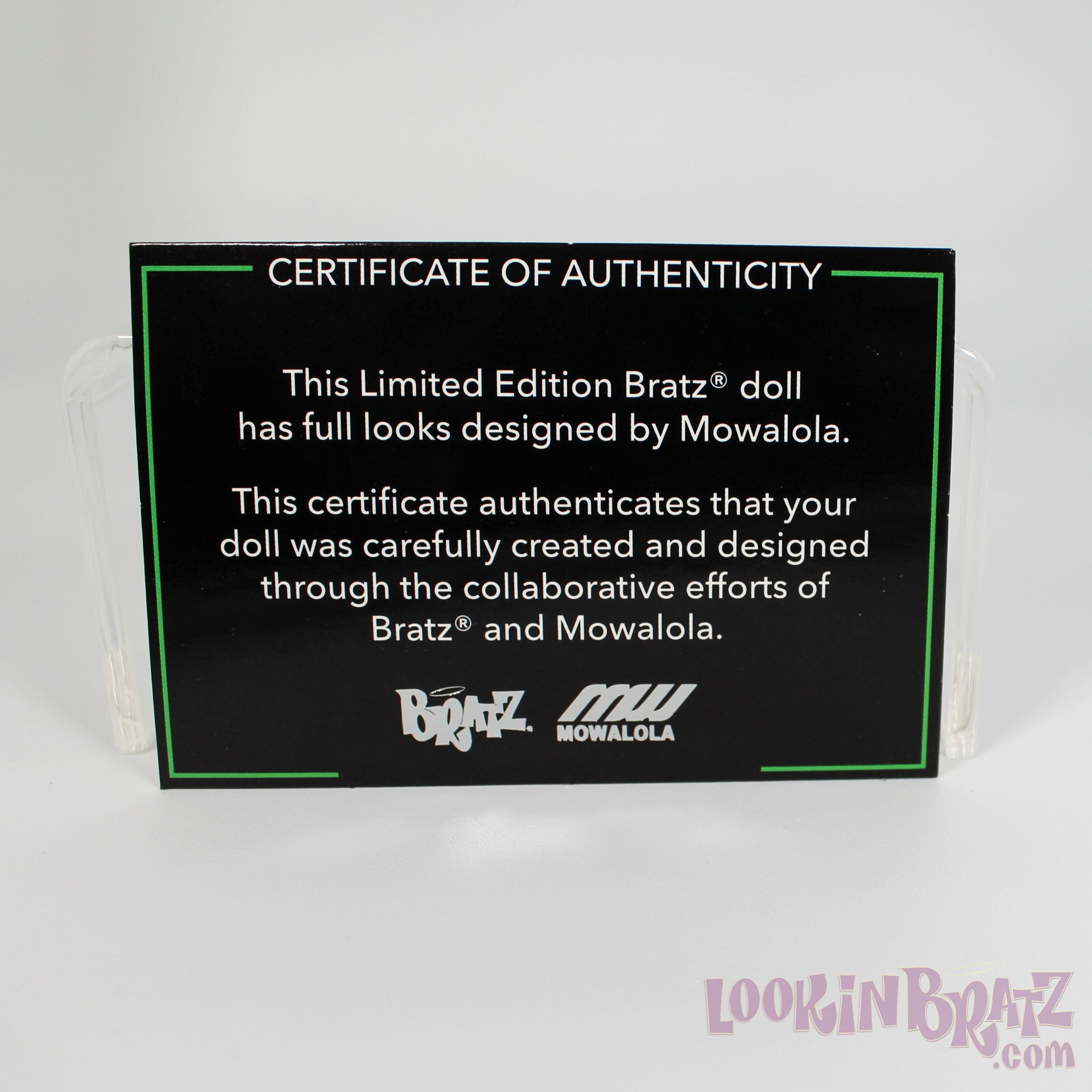 Bratz x Mowalola Certificate of Authenticity