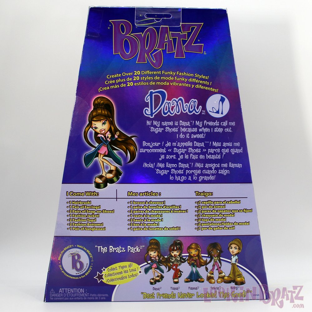Bratz Series 3 Dana Packaging (Back)