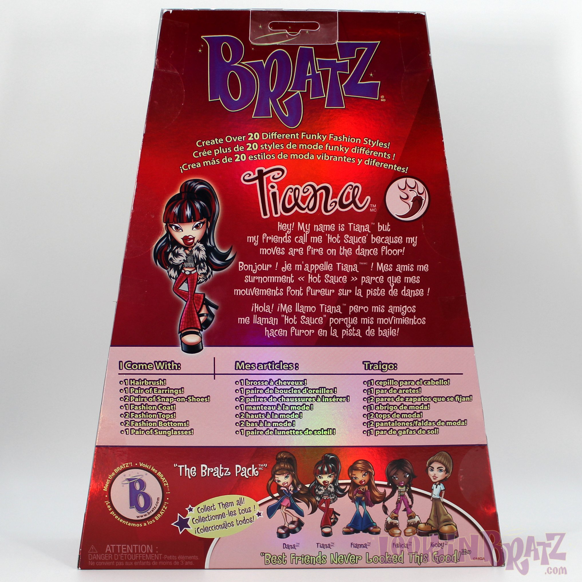Bratz Series 3 Tiana Packaging (Back)