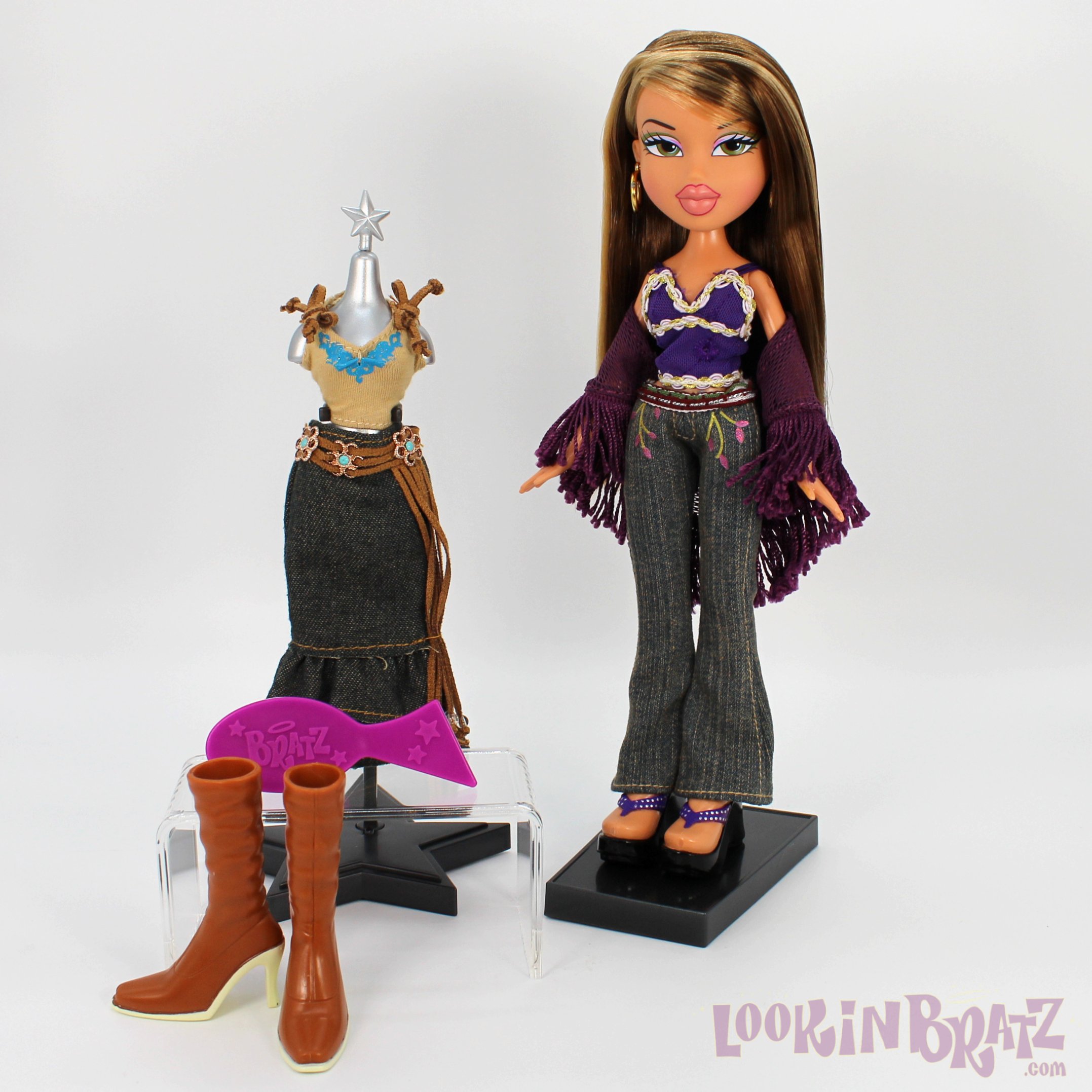 Bratz Series 3 and Funky Fashion Furniture Retro-Swing Chair: A