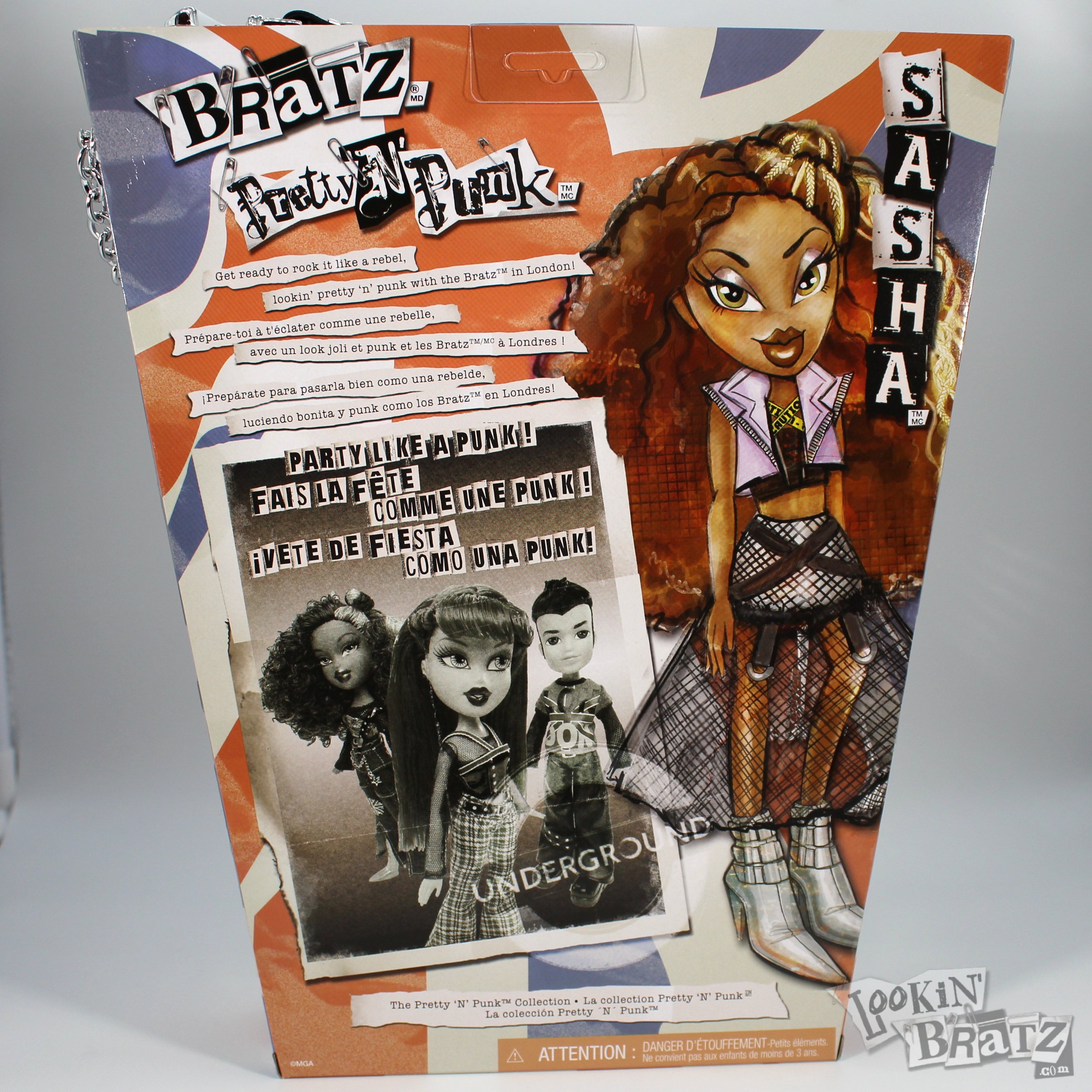 Bratz Pretty 'N' Punk Sasha Packaging (Back)