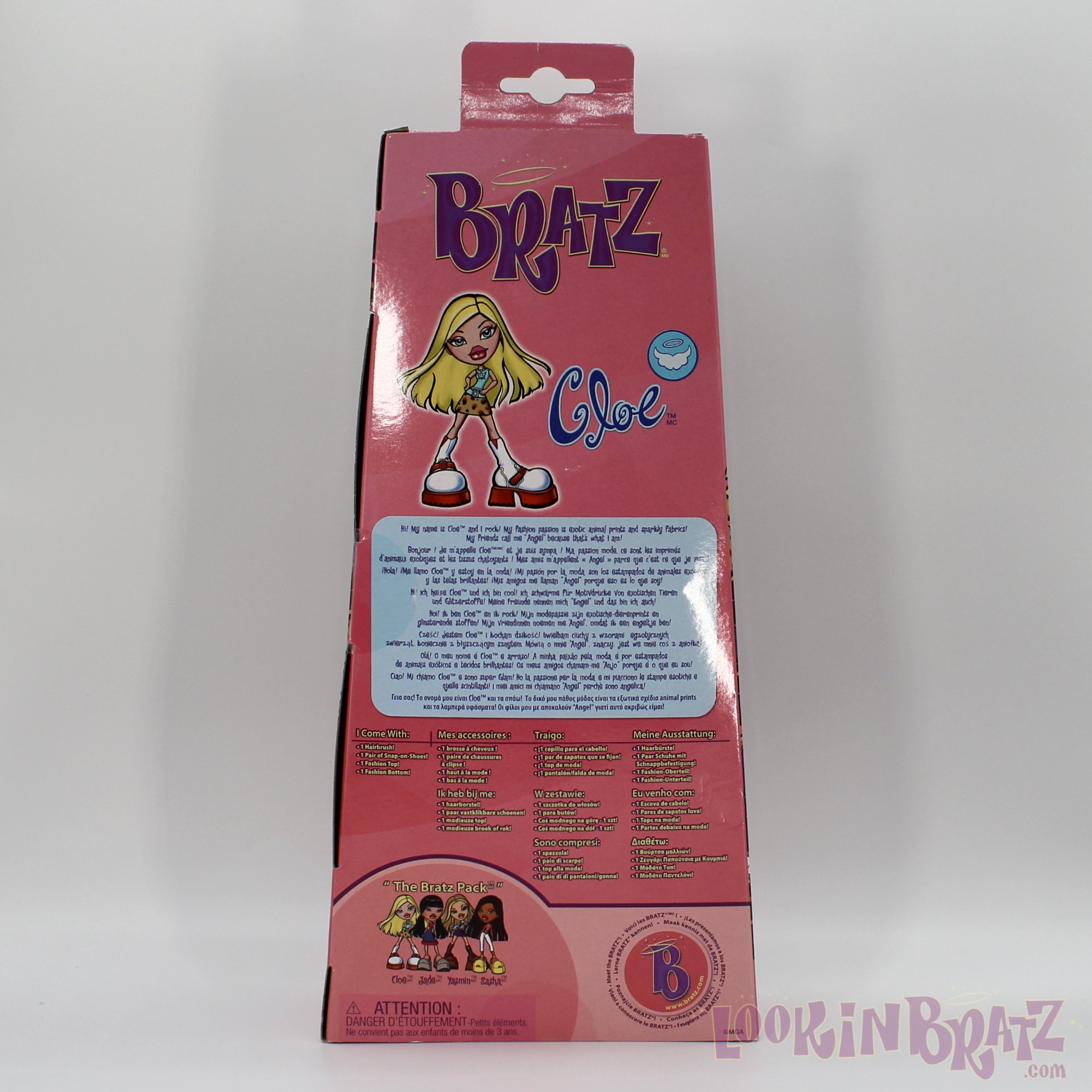 Bratz Series 1 Budget Cloe Packaging (Back)