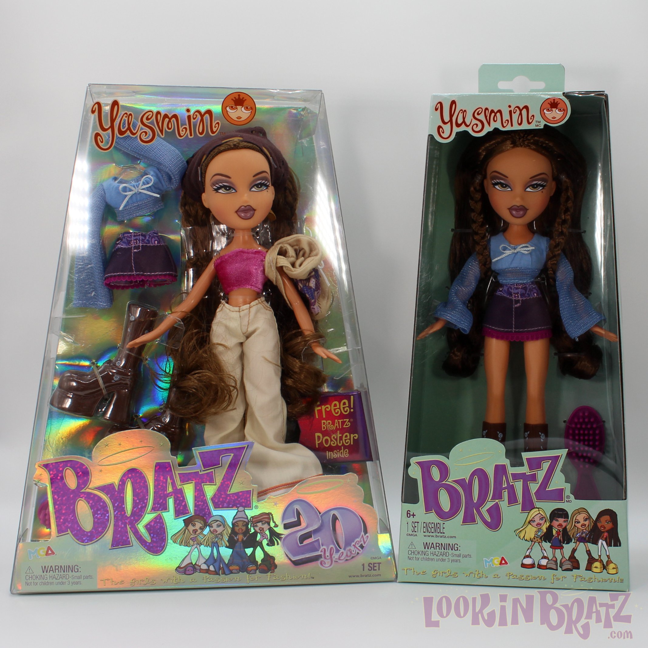 Bratz 20 Yearz Special Edition and Series 1 Budget Yasmin Comparison