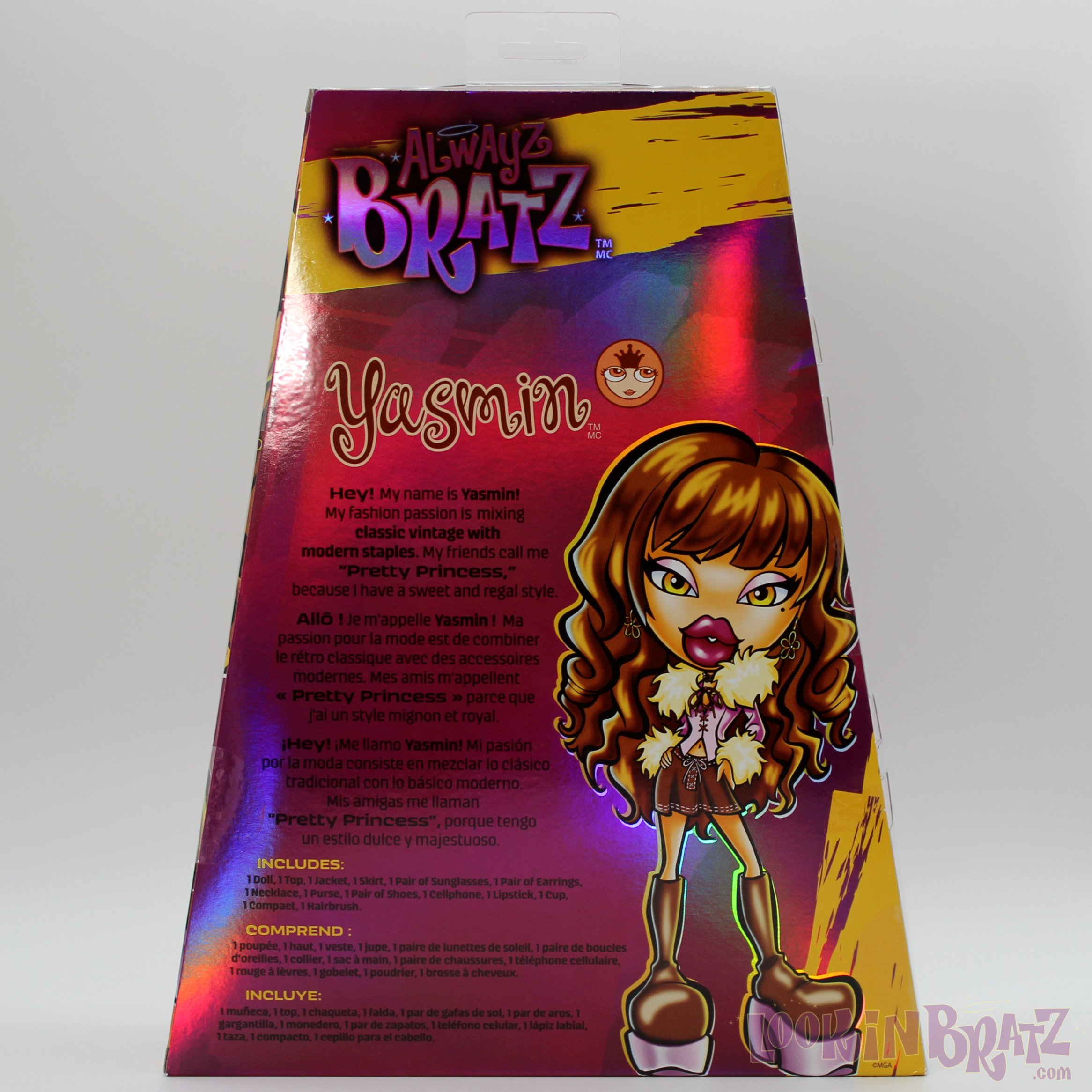 Alwayz Bratz Yasmin Packaging (Back)