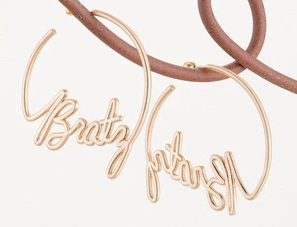 Cult Gaia x Bratz Logo Earrings