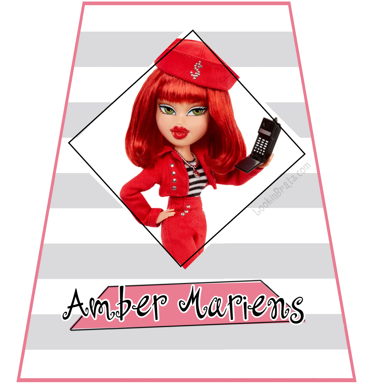 Bratz Amber Mariens Character Card