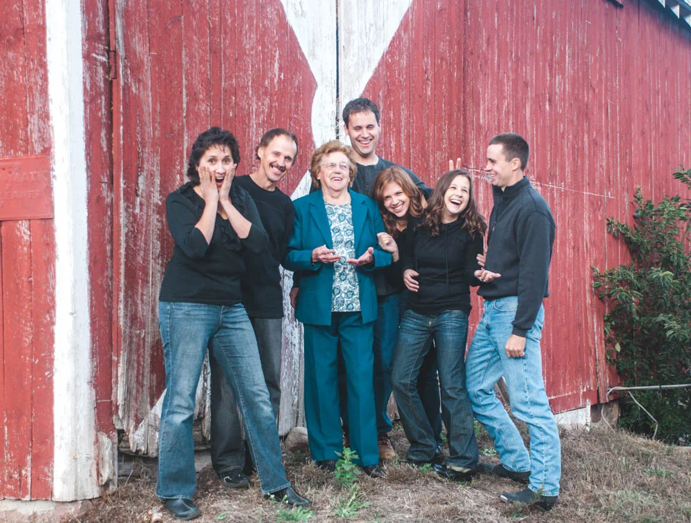 Rustic family portraits in Wisconsin