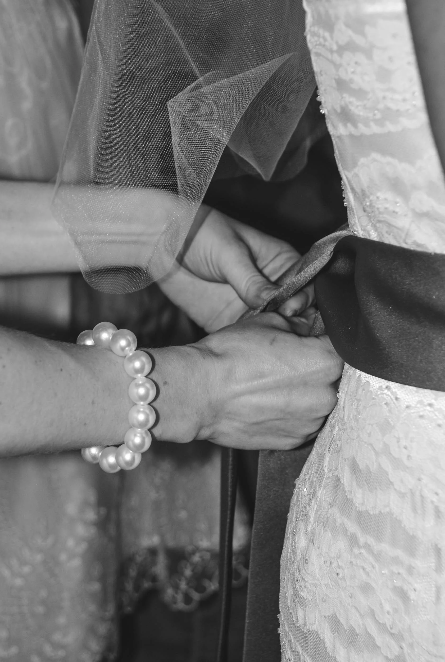 Getting ready for wedding