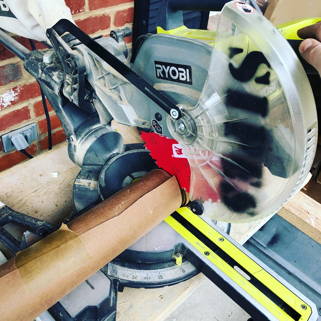#tipoftheday when installing base trim, cut about 3&rdquo; off your roll of paper. Then lay it under the trim before installing. Makes painting so much easier! #protip #carpentry #trim