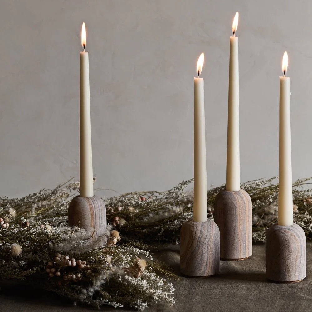 Set of 2 Candle Holders, $29
