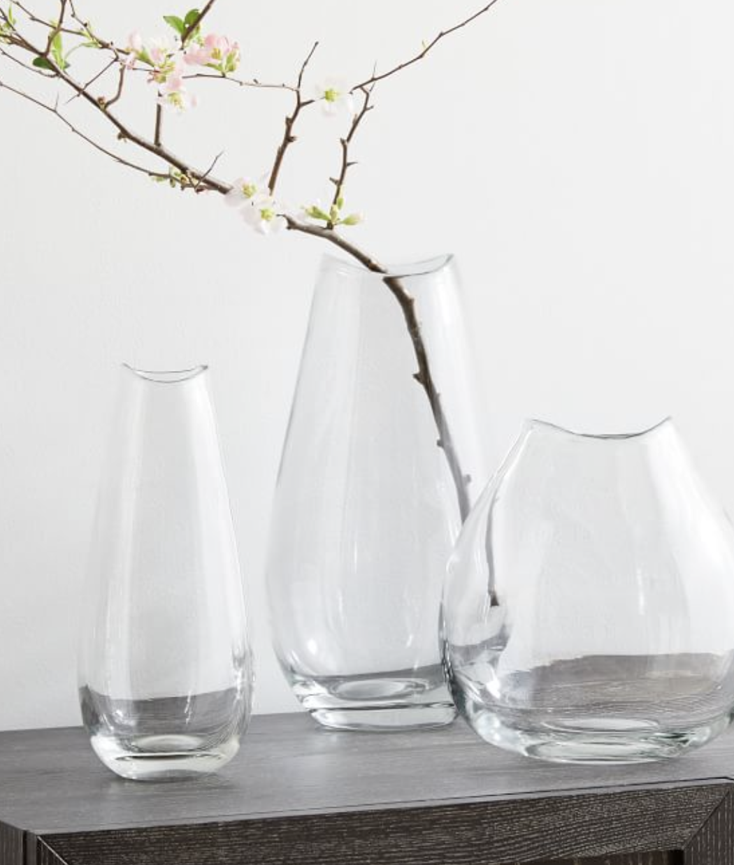 Organic Glass Vases, $29+