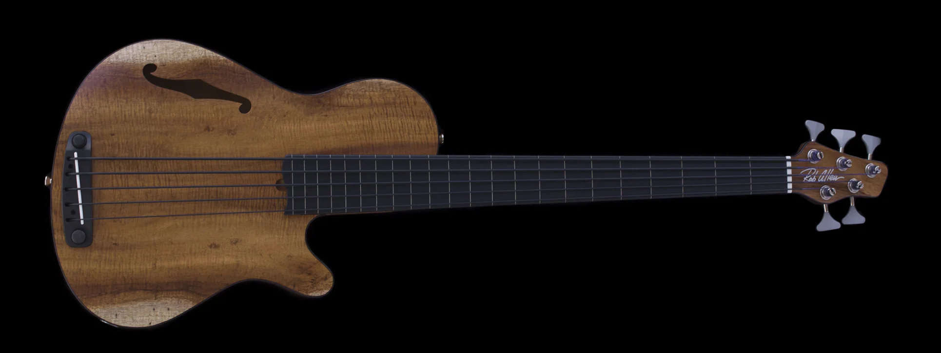 Deep 5 Koa Fretless Bass #1449