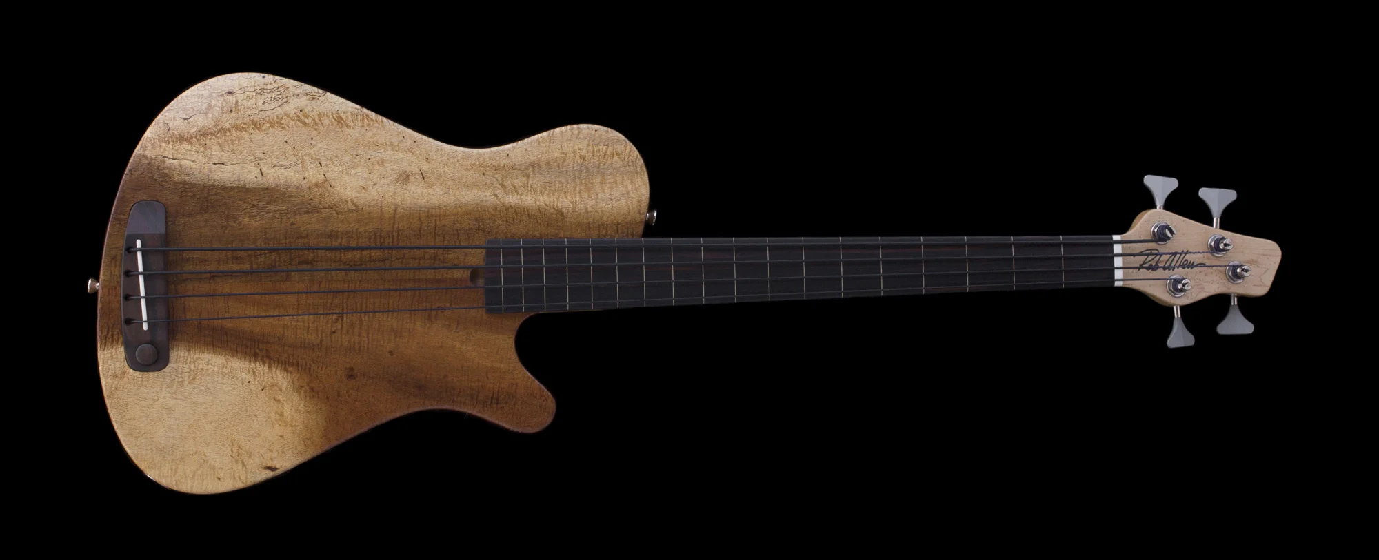 Mouse 30 Koa fretless Bass #1453