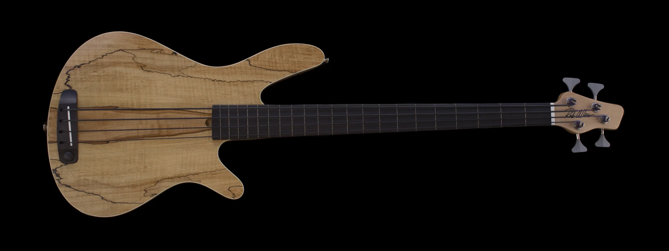 Mb-2 Spalted Maple 4 String Fretless Bass #1441