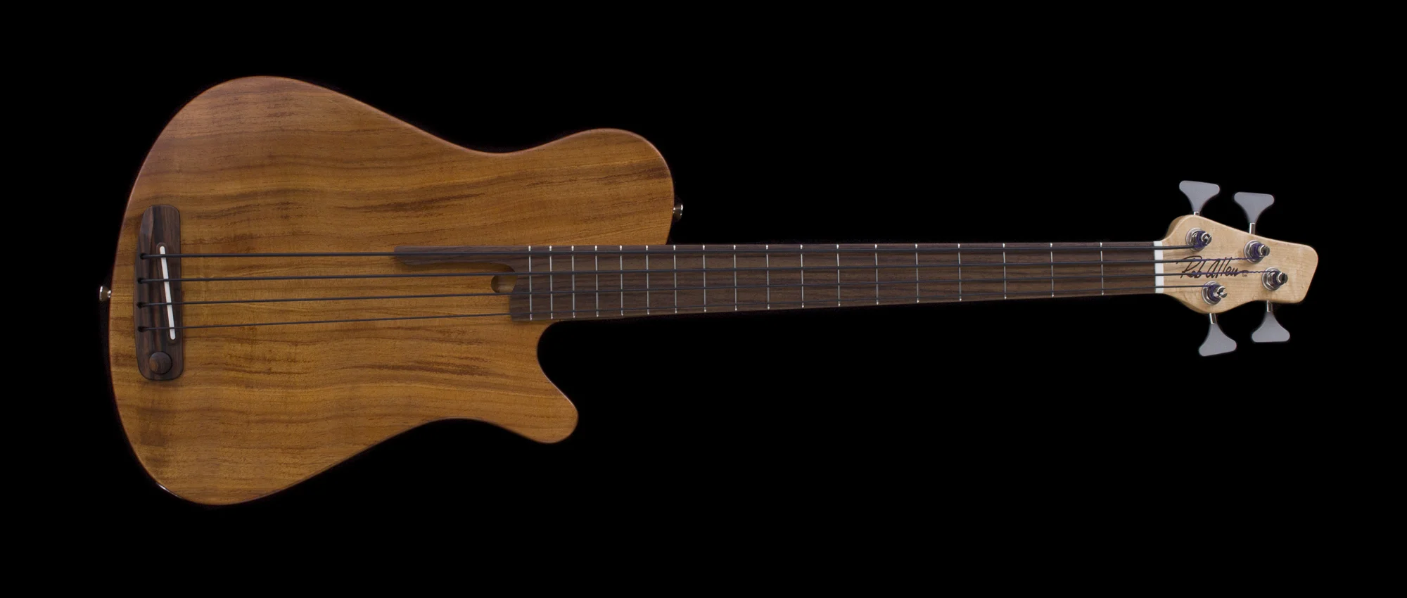 Mouse 30 Fretted Koa Short Scale Bass #1472