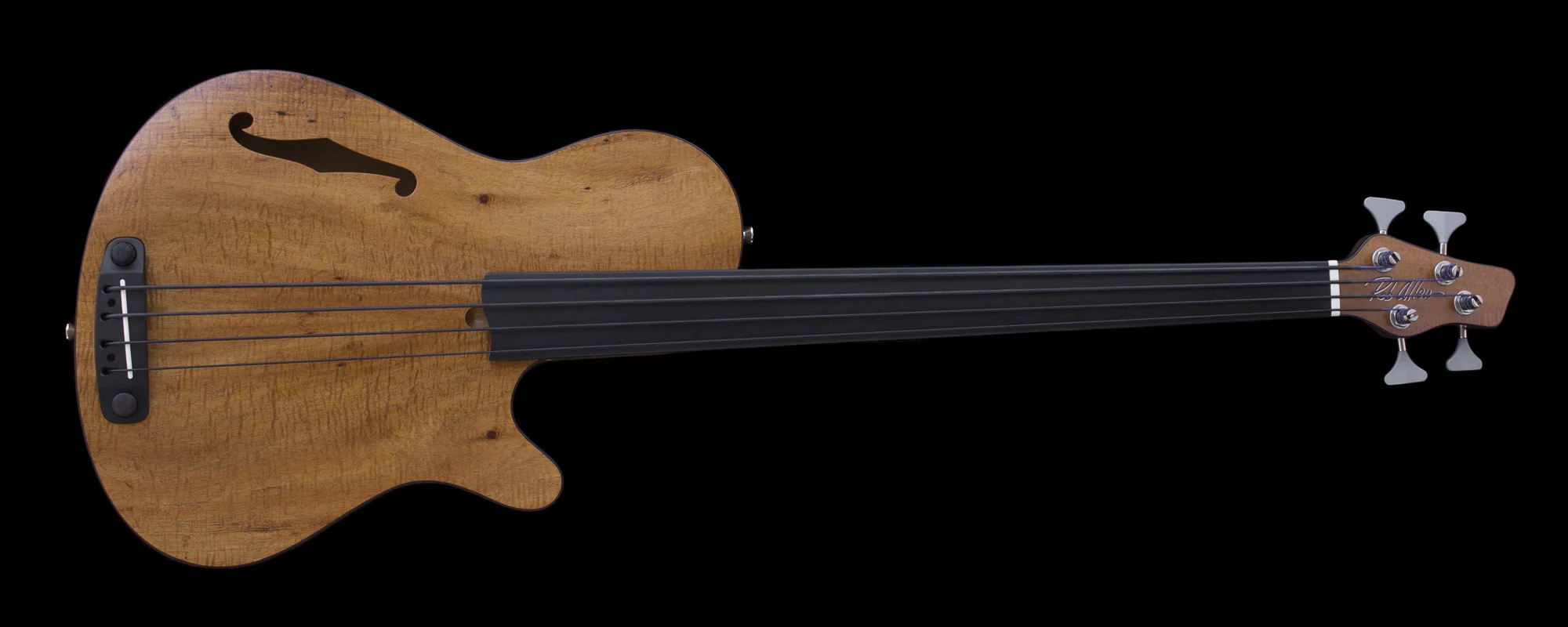 Deep 4 Koa Fretless Bass #1490